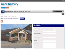 Tablet Screenshot of netheryinsurance.com